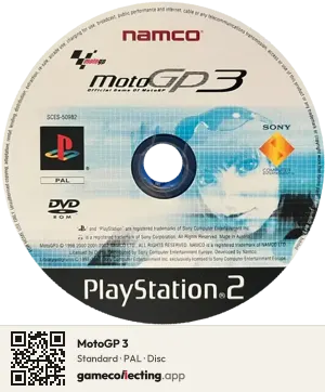 MotoGP 3 PlayStation 2, PAL disc