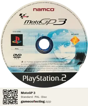 MotoGP 3 PlayStation 2, PAL disc