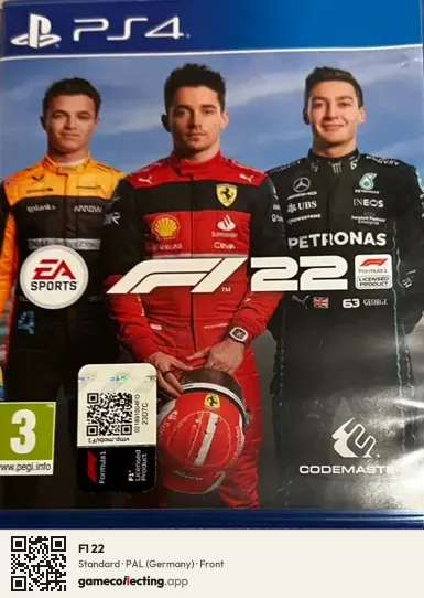 F1 22 PlayStation 4, Germany box front