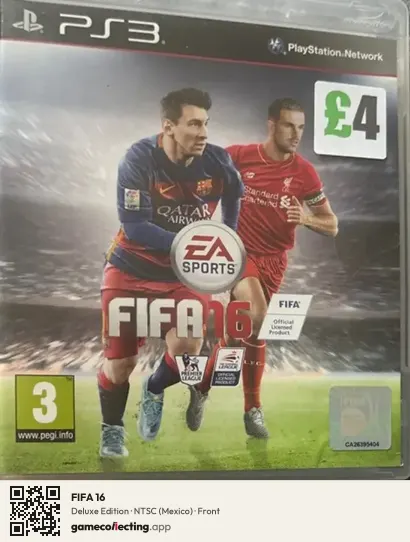 FIFA 16 PlayStation 3, Mexico box front