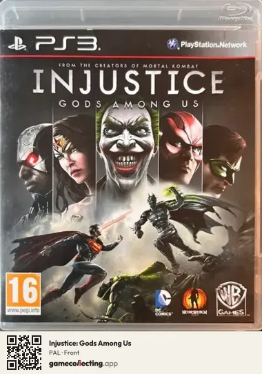 Injustice: Gods Among Us PlayStation 3, PAL box front