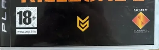 Killzone 2, the PEGI square on its front