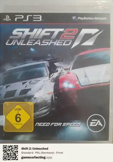 Shift 2: Unleashed PlayStation 3, Germany box front
