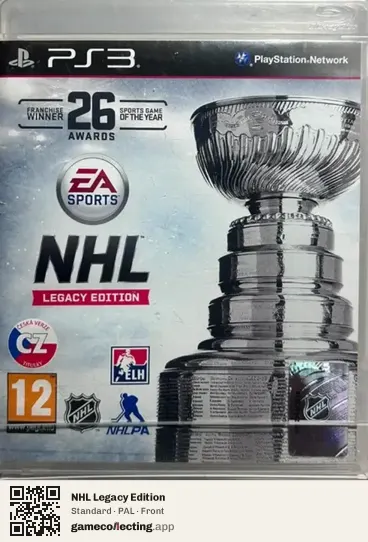 NHL Legacy Edition PlayStation 3, PAL box front