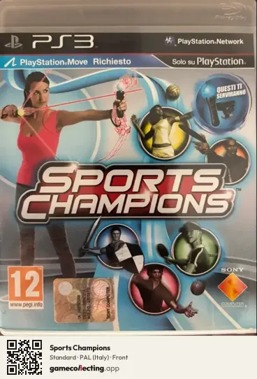 Sports Champions PlayStation 3, Italy box front