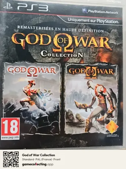 God of War Collection PlayStation 3, France box front