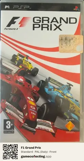 F1 Grand Prix PlayStation Portable, Italy box front