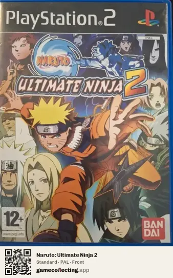 Naruto: Ultimate Ninja 2 PlayStation 2, PAL box front
