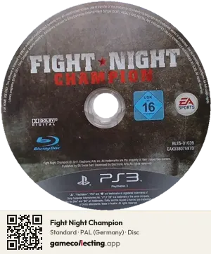 Fight Night Champion PlayStation 3, PAL disc