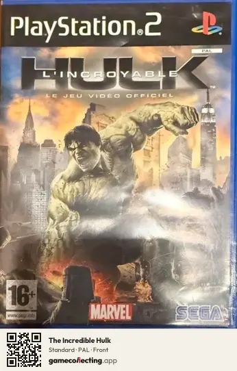 The Incredible Hulk PlayStation 2, PAL box front