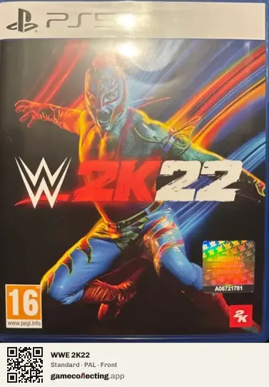 WWE 2K22 PlayStation 5, PAL box front