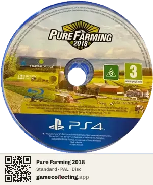 Pure Farming 2018 PlayStation 4, PAL disc