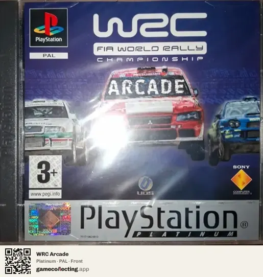 WRC Arcade PlayStation, PAL box front