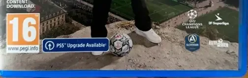 EA Sports FC 27, the PEGI square on its front