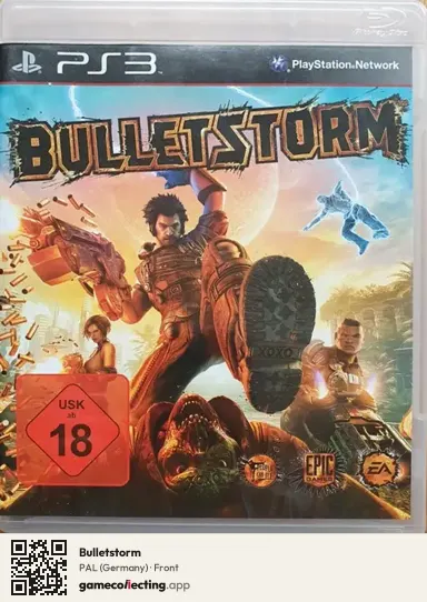 Bulletstorm PlayStation 3, Germany box front