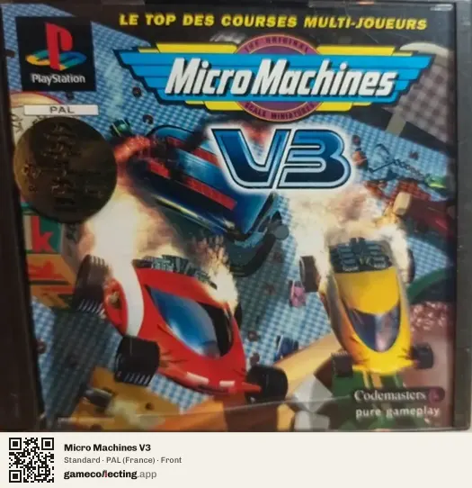 Micro Machines V3 PlayStation, France box front