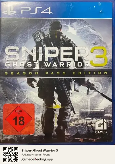 Sniper: Ghost Warrior 3 PlayStation 4, Germany box front