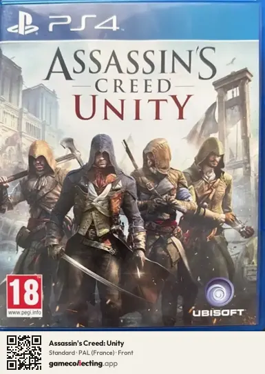 Assassin's Creed: Unity PlayStation 4, France box front