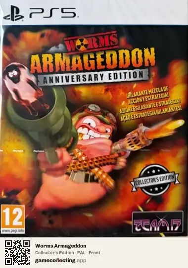 Worms Armageddon PlayStation 5, PAL box front