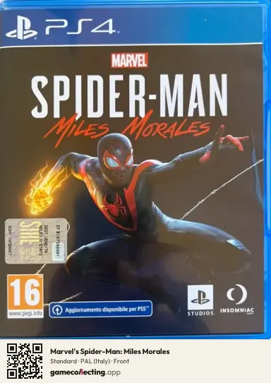Marvel's Spider-Man: Miles Morales PlayStation 4, Italy box front