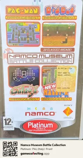 Namco Museum Battle Collection PlayStation Portable, Italy box front