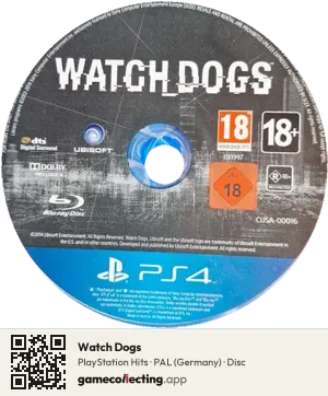 Watch Dogs PlayStation 4, PAL disc