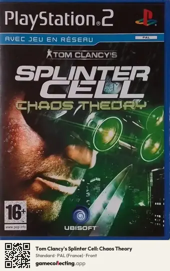 Tom Clancy's Splinter Cell: Chaos Theory PlayStation 2, France box front