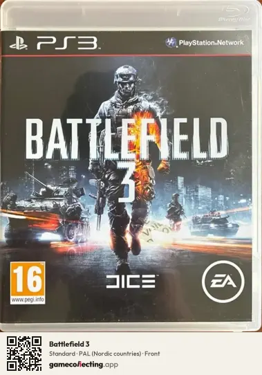 Battlefield 3 PlayStation 3, Nordic countries box front
