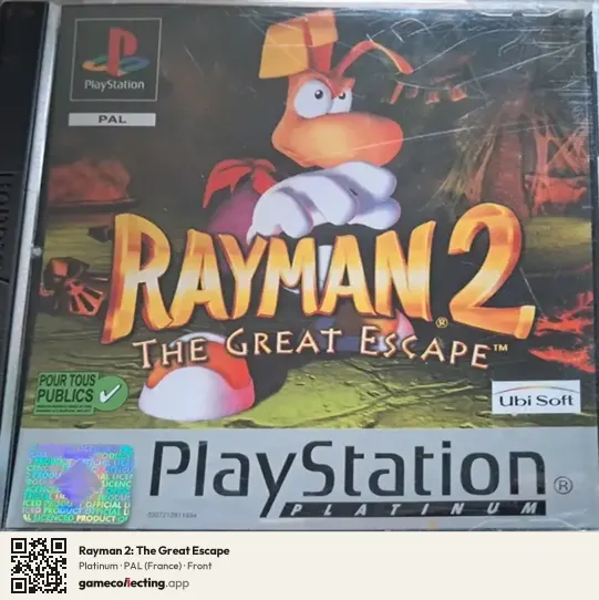 Rayman 2: The Great Escape PlayStation, France box front