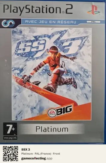 SSX 3 PlayStation 2, France box front