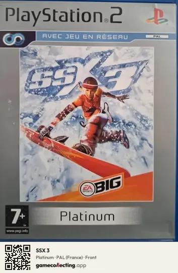 SSX 3 PlayStation 2, France box front