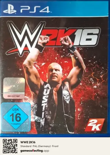 WWE 2K16 PlayStation 4, Germany box front