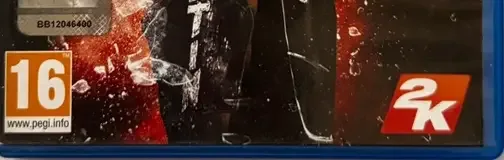 WWE 2K16, the PEGI square on its front