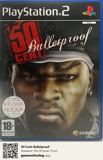 50 Cent: Bulletproof PlayStation 2, France box front