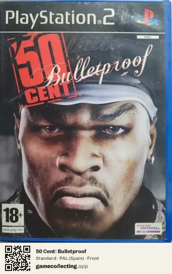 50 Cent: Bulletproof PlayStation 2, Spain box front