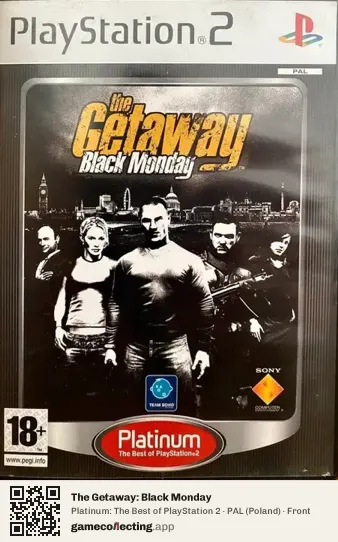 The Getaway: Black Monday PlayStation 2, Poland box front
