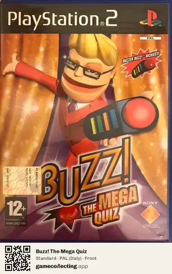 Buzz! The Mega Quiz PlayStation 2, Italy box front