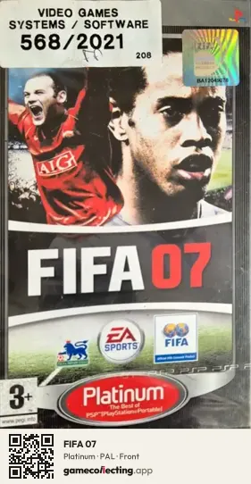 FIFA 07 PlayStation Portable, PAL box front
