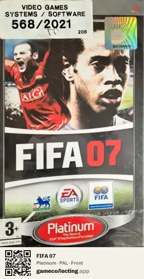 FIFA 07 PlayStation Portable, PAL box front