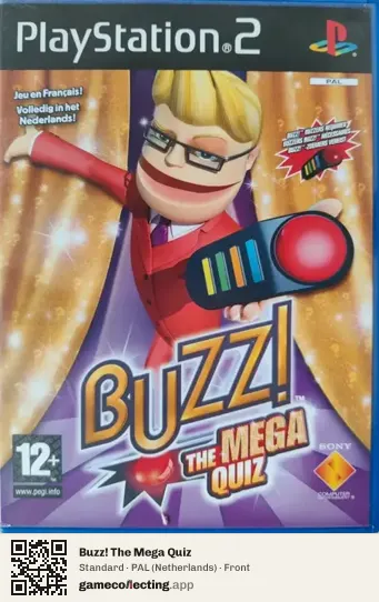 Buzz! The Mega Quiz PlayStation 2, Netherlands box front