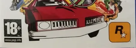 Grand Theft Auto III, the PEGI square on its front