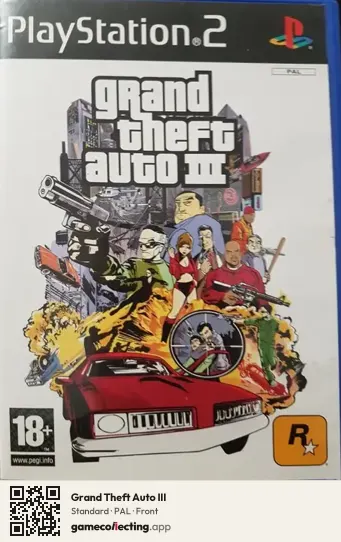 Grand Theft Auto III PlayStation 2, PAL box front