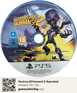 Destroy All Humans! 2: Reprobed PlayStation 5, PAL disc