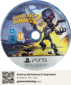 Destroy All Humans! 2: Reprobed PlayStation 5, PAL disc