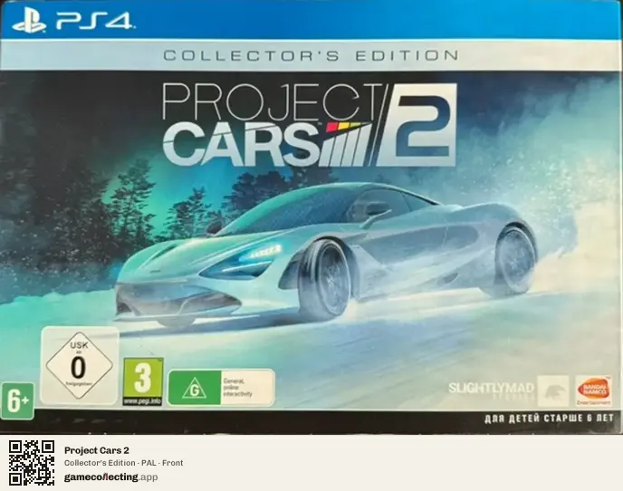 Project Cars 2 PlayStation 4, PAL box front