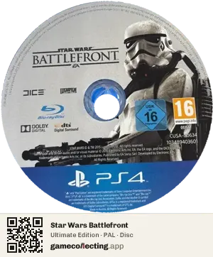Star Wars Battlefront PlayStation 4, PAL disc