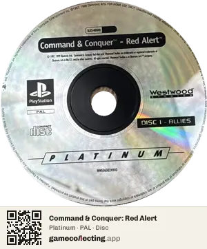 Command & Conquer: Red Alert PlayStation, PAL disc