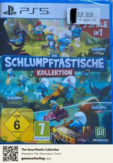 The Smurftastic Collection PlayStation 5, Germany box front