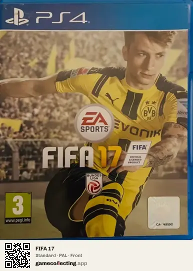FIFA 17 PlayStation 4, PAL box front
