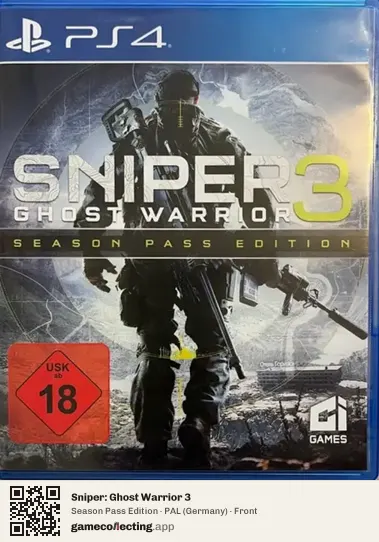 Sniper: Ghost Warrior 3 PlayStation 4, Germany box front